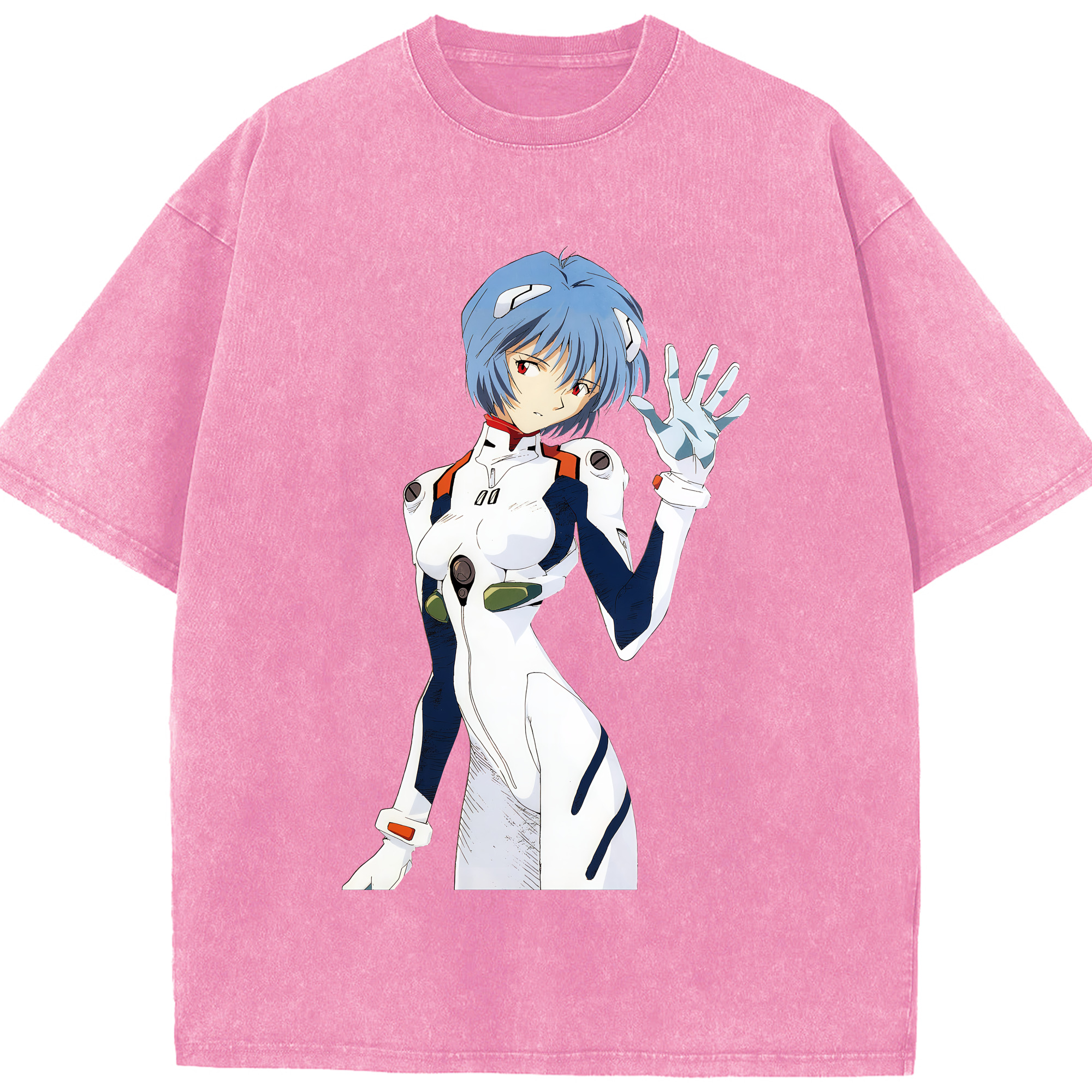 （画像用） EVA 新世紀エヴァンゲリオン 綿100% ヴィンテージ風 半袖Tシャツ（フロントプリント）
